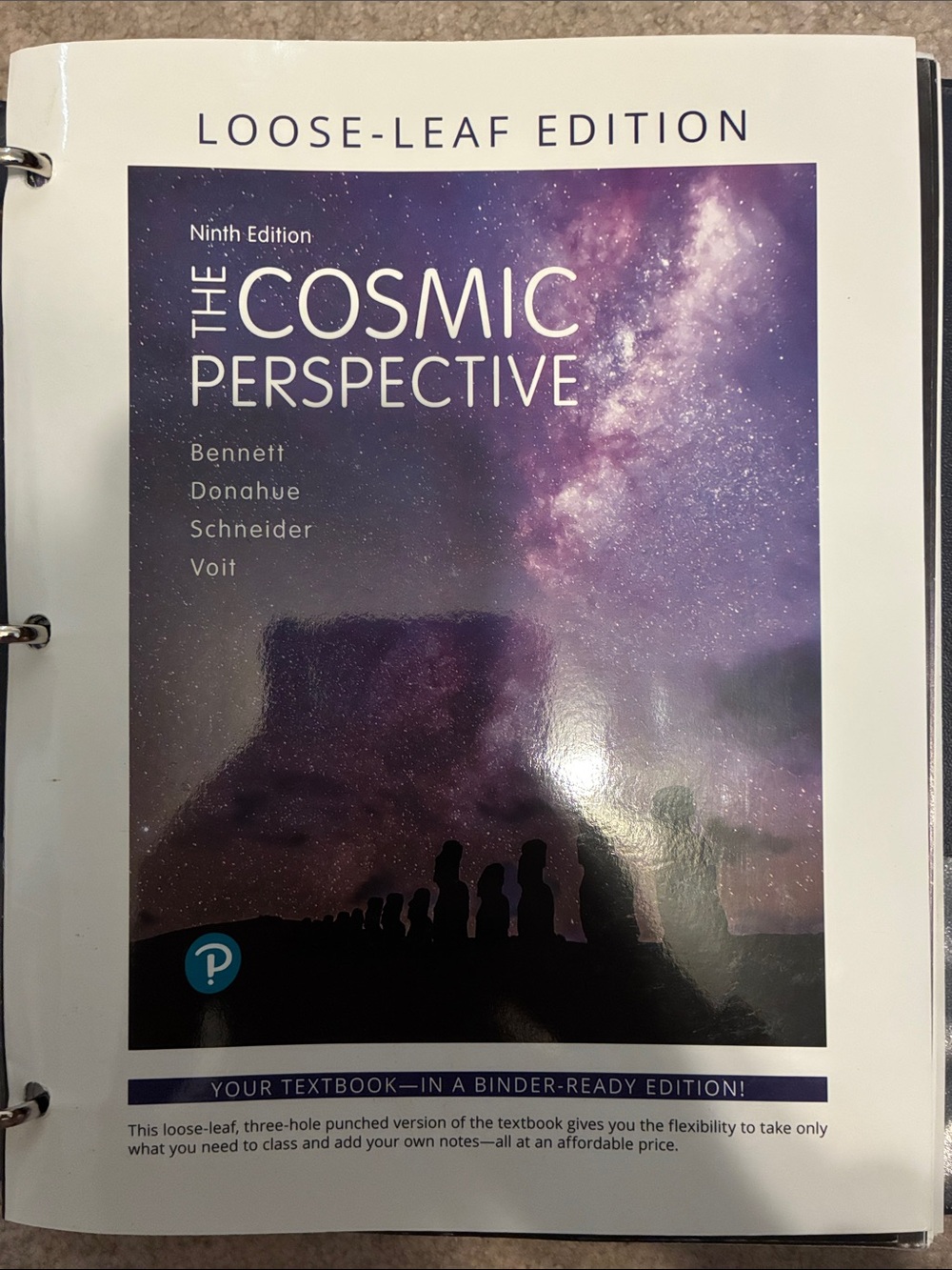 Loose-Leaf The Cosmic Perspective Textbook Ninth Edition (In Binder)